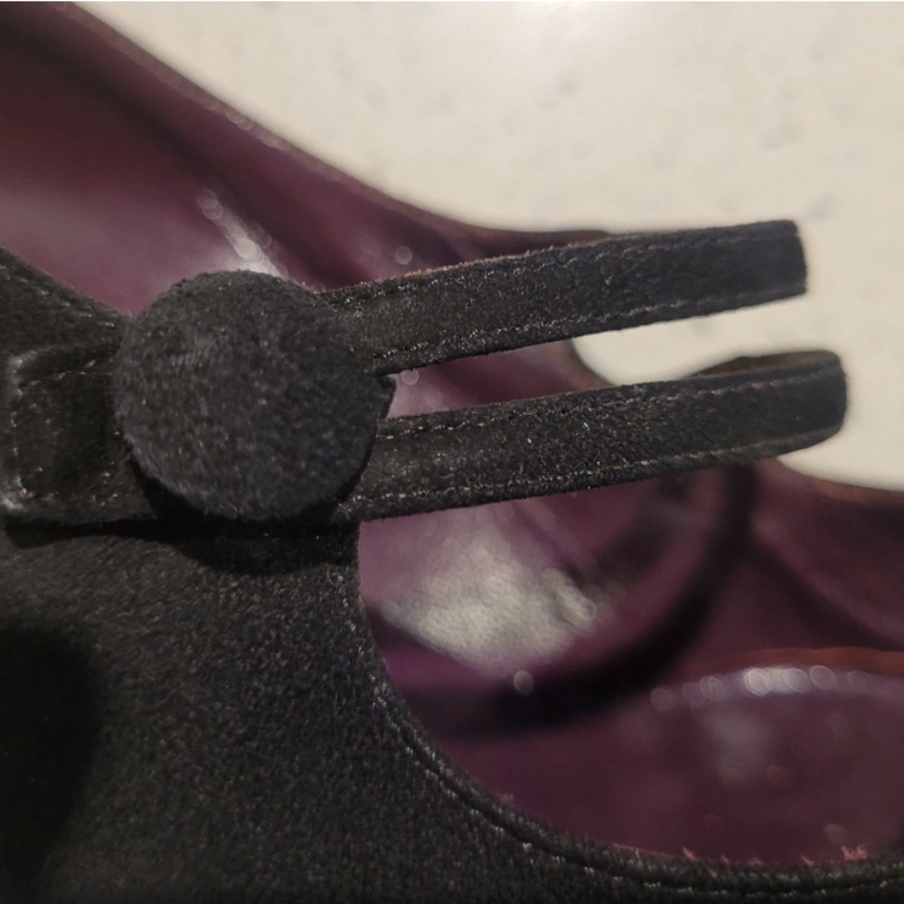 Manolo blahnik suede black,  size 40 - Picture 3 of 9